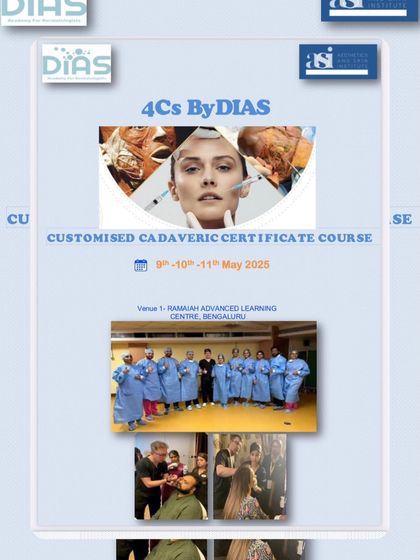 The DIAS customized cadaveric certificate course is designed to enhance your practice of fillers, toxins, and threads by providing a deep, practical understanding of facial anatomy.