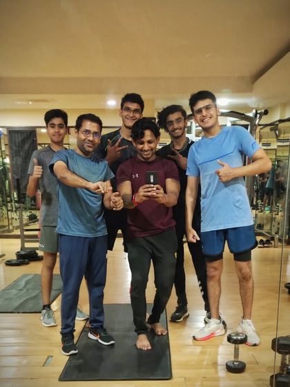 My junior fitness army. It's great to see young clients getting excited about fitness and supporting each other in the gym.