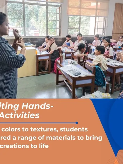 The Pidilite Workshop featured exciting hands-on activities. From colors to textures, students explored a range of materials to bring their creations to life, learning new techniques along the way.
