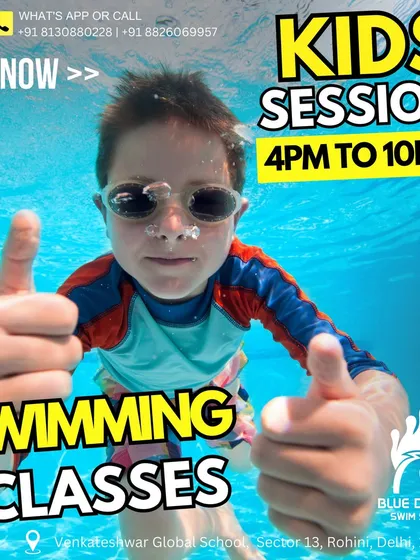Our kids swimming classes are in session from 4 PM to 10 PM. It is a great way for them to learn a life saving skill, get fit, and have fun. Join now.
