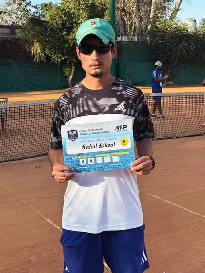 Our coaching is backed by the highest credentials. Here is coach Rahul Belwal with his official GPTCA Level B certification, which is certified by the ATP. We are committed to continuous learning to bring you world-class training methods.