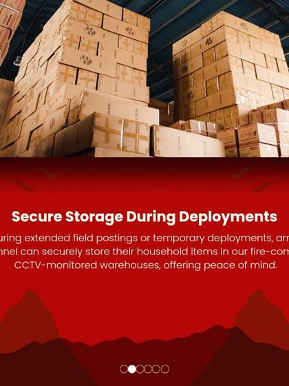 During extended field postings or temporary deployments, army personnel can securely store their household items in my CCTV-monitored warehouses for complete peace of mind.