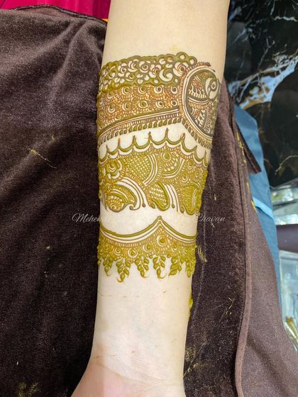 The completed step by step Indo Arabic design, a great example of how we build complex patterns from simple parts.