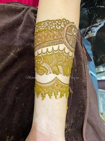 The completed step by step Indo Arabic design, a great example of how we build complex patterns from simple parts.