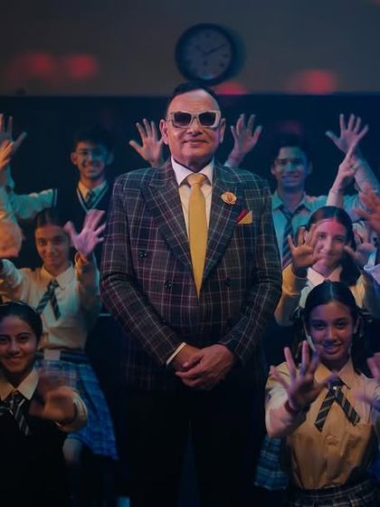 The grand finale dance number! I kept the cast in their school uniforms but added sunglasses and fun lighting to transform the scene.