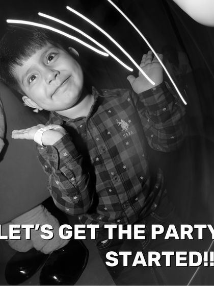 Let's get the party started. The excitement is palpable as our young guests get ready to dance and celebrate in our fun-filled environment.