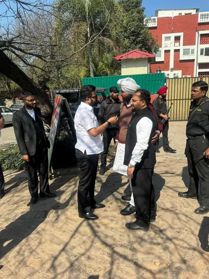 Discussing the farmers' protest with Punjab Congress President Amarinder Singh Raja Warring in Chandigarh. It is vital to stand with our farmers and advocate for their rights.