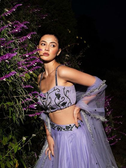 Another shot from the lavender series for Baavli, capturing a sense of enchantment and mystery.