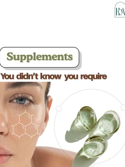 Healthy skin truly starts from within. We believe in a holistic approach that includes targeted supplements you might not have known you require to support your skin's health and radiance.