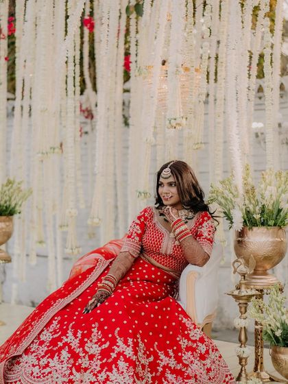 Timeless Red Lehenga Brides photo 22