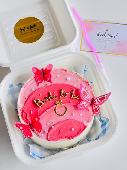 More angles of the bridal shower and birthday set cakes, highlighting the details and variety available for your special events.