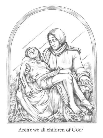 Titled 'Aren't we all children of God?', this piece was created to reflect on the human cost of conflict. I believe art can speak on important social issues, and I offer conceptual illustrations to help visualize powerful messages for articles or campaigns.