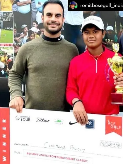 Here is Chaitanya with his well-deserved trophy and winner's check. Our junior program is designed to help serious young players compete and succeed at the highest levels.
