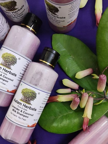 My Lavender & Coconut Milk Shampoo is a moisturizing formula that leaves hair soft and prevents breakage. It cleanses gently without drying out your scalp.