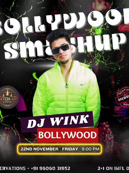 This poster for my 'Bollywood Smashup' night highlights my specialty. If you need a DJ who can craft a full night of exclusive Bollywood and Punjabi bangers, my production service is where it begins.