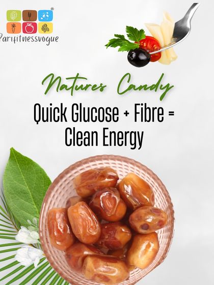 Dates are nature's candy. They provide a quick source of glucose and fiber for clean, sustained energy, making them a perfect natural treat to satisfy your sweet tooth.