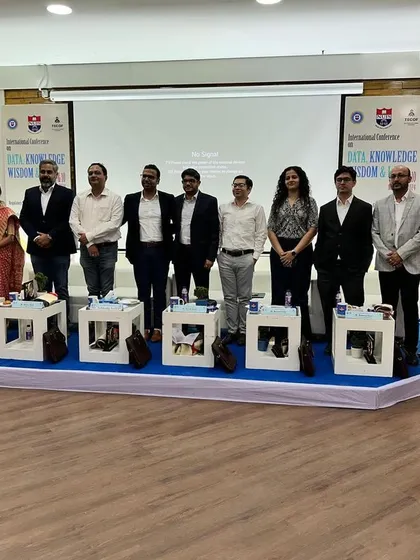 The esteemed panel of speakers and moderators, including our Partner Saurabh Bindal, at the International Conference in Kolkata.