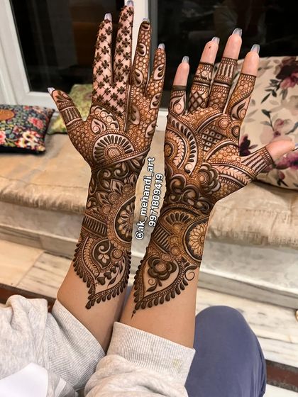 Abhishek Kumar - Bridal Mehndi Elegant Back of Hand & Minimalist Designs photo 11