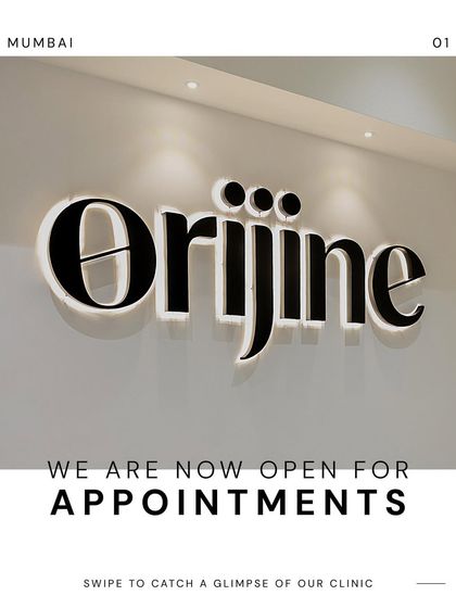 My doors are now open, and the journey begins with you. The Orijine sign at my Mumbai clinic is a beacon for all those seeking a higher standard of holistic care.