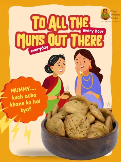 A relatable moment for all the moms out there who hear "Mummy, kuch acha khane ko hai kya?" every hour. With our snacks, the answer is always ready.