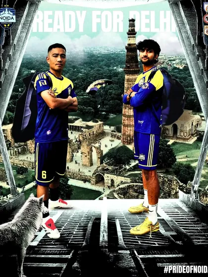 Ready for Delhi. Our players stand against the backdrop of the city's landmarks, symbolizing our mission to conquer the capital.