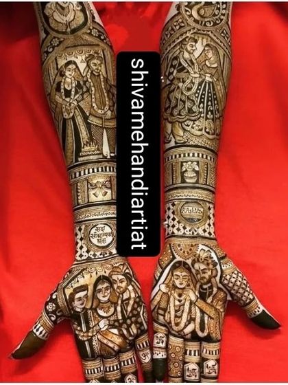 Custom Portrait Mehendi photo 61