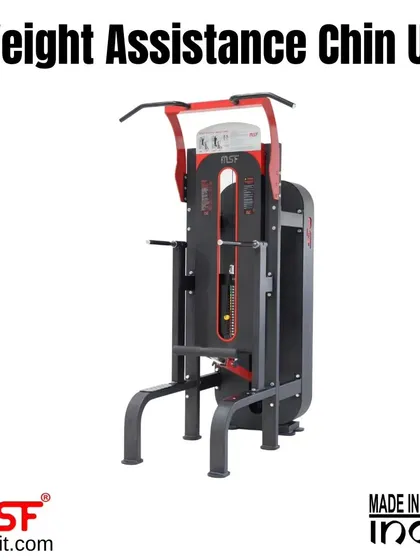 Another angle of the Weight Assistance Chin-Up machine.