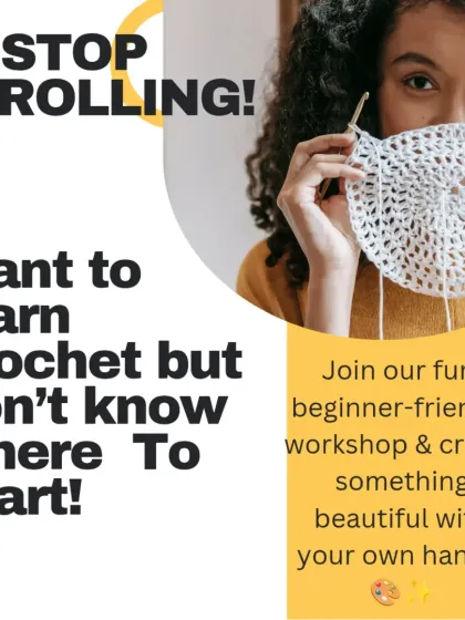 Stop scrolling and start creating. My hands-on workshop will teach you everything from holding a hook to making your first project, with a free kit and coffee included. The testimonials speak for themselves.