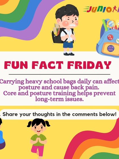 We address everyday challenges that affect a child's body. This fact sheet explains how heavy school bags can impact posture, and why our core and posture training is essential for preventing long-term back issues.