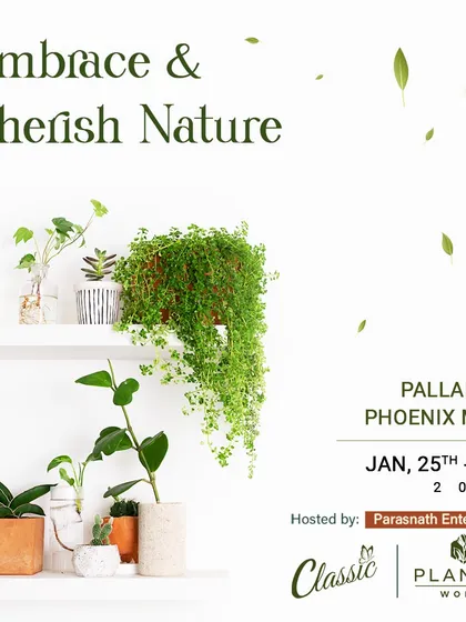 The promotional graphic for our plant exhibition, inviting everyone to embrace and cherish nature. Our goal with these events is to make gardening and plant care more accessible and inspiring for everyone.