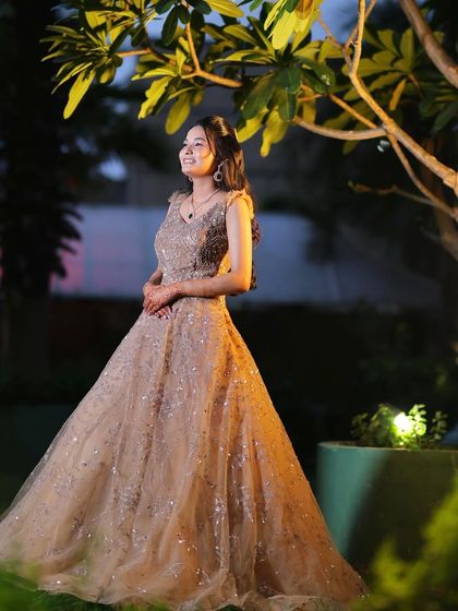 A candid, laughing shot that captures the joy of the occasion.