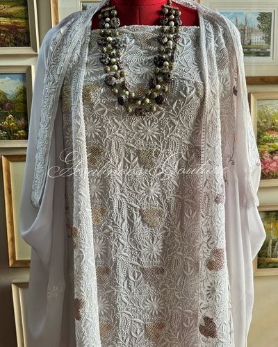 Hand-Embroidered Chikankari Apparel
