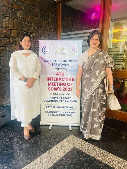 At the 4th Interactive Meeting of SCW's, organized by the National Commission for Women in collaboration with the Haryana State Commission.