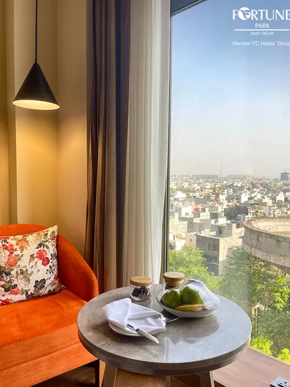Many of our rooms feature large windows with expansive city views. It's the perfect corner to enjoy a cup of tea and watch the world go by.