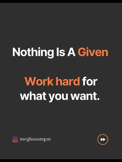 Nothing is a given. You have to work hard for what you want. Dance teaches you that progress comes from consistent effort and dedication.