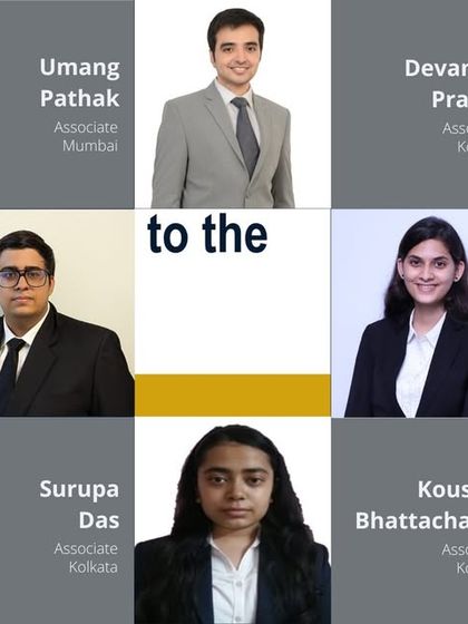 Welcoming new associates to our Mumbai and Kolkata offices, expanding our teams in disputes, corporate, and private equity.