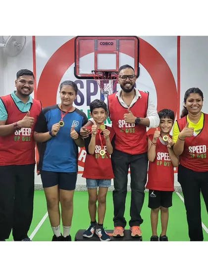 A group of champions with their medals. We make sure to recognize the hard work of every participant.