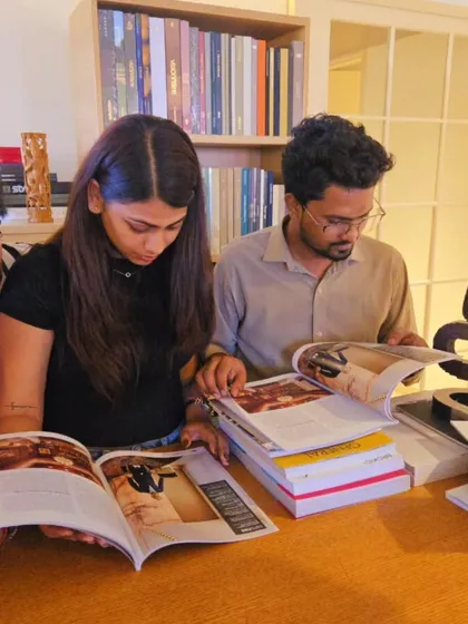 These moments belong to the team. A collection of photos showing my dedicated colleagues exploring our recent feature in Architecture + Design magazine. Their spirit is what makes every project come alive.