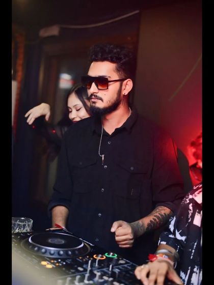 A candid shot of me feeling the beat. Sometimes you just have to get lost in the music you're playing.