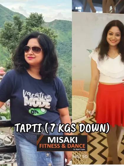 Tapti is 7 kgs down and looking more confident than ever. Her success is a testament to her hard work and our effective fitness methods.