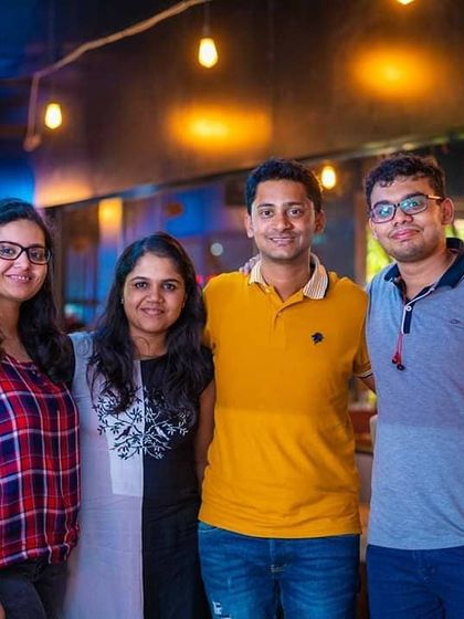 A group of friends enjoying the music and the company. These are the moments that make my job worthwhile.