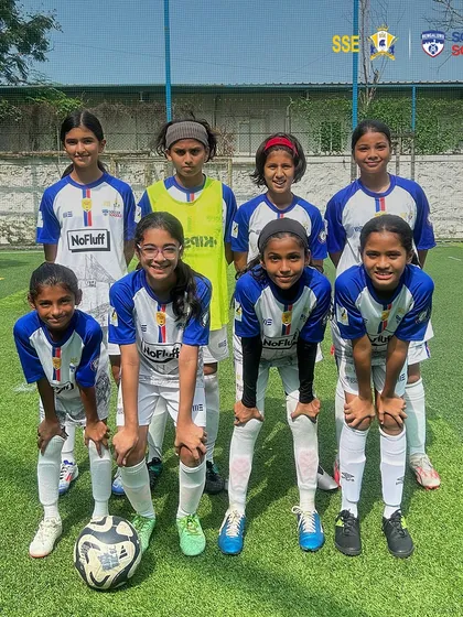 Our U12 girls squad ready for their match at The Soccer Link tournament. We ensure our players get consistent exposure to competitive games throughout the year.