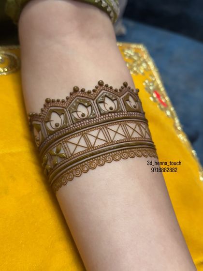 3D Henna Touch - Online Mehndi Classes Intricate Arm Bands & Cuffs photo 32