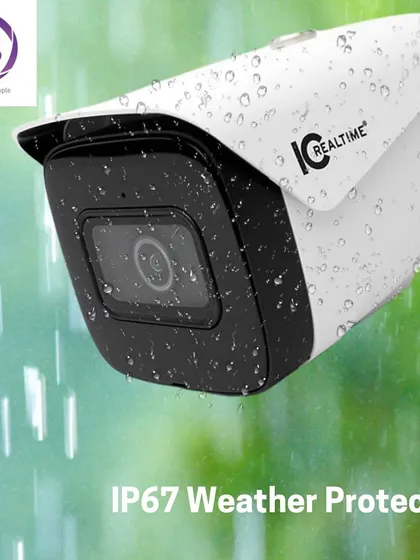 Our camera systems are built to withstand the elements. This IC Realtime bullet camera is IP67-rated, demonstrating its weatherproof construction that ensures reliable operation through rain, dust, and extreme temperatures, providing uninterrupted surveillance.