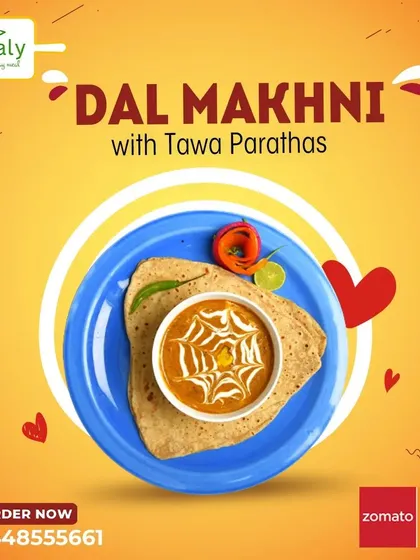 Enjoy the palatable taste of our Dal Makhni, slow cooked to perfection for a rich and creamy texture. Paired with our soft Tawa Parathas, it's a comforting dish that is always a hit at any gathering.