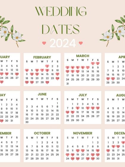 Your guide to auspicious wedding dates in 2024. We believe a great start is half the battle won, and we're here to ensure your journey begins perfectly.