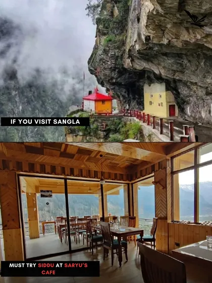 Foodie tip: When you visit Sangla with us, you must try the local Himachali dish, Siddu, at Saryu's Cafe.