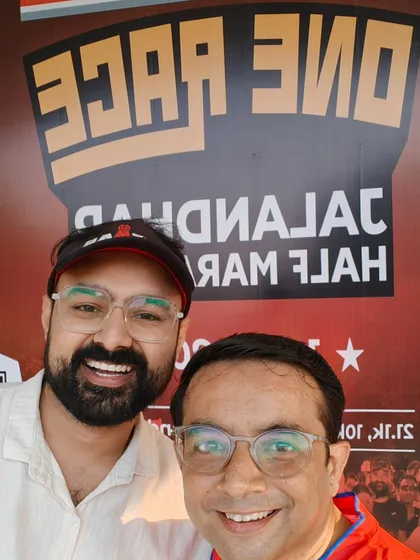 A selfie with the emcee of the promo run. His energy was infectious.