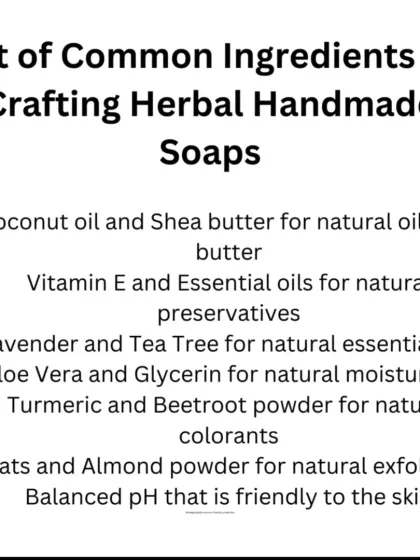 This is what goes into my herbal handmade soaps. Natural oils, butters, essential oils, and plant powders. Which list of ingredients would you prefer for your skin?