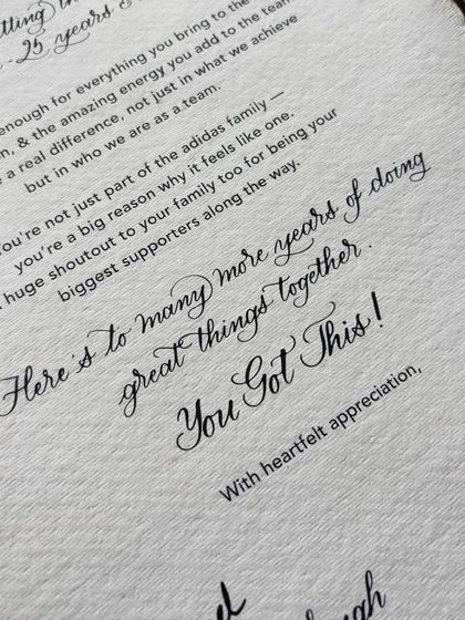 Quill on Paper - Bespoke Calligraphy & Design Corporate & Brand Collaborations photo 3